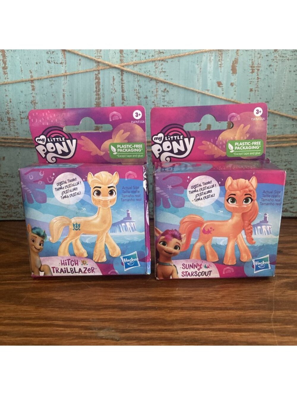 NEW Hasbro My Little Pony Sunny Starscout & Hitch Trailblazer Mini Figures NIB